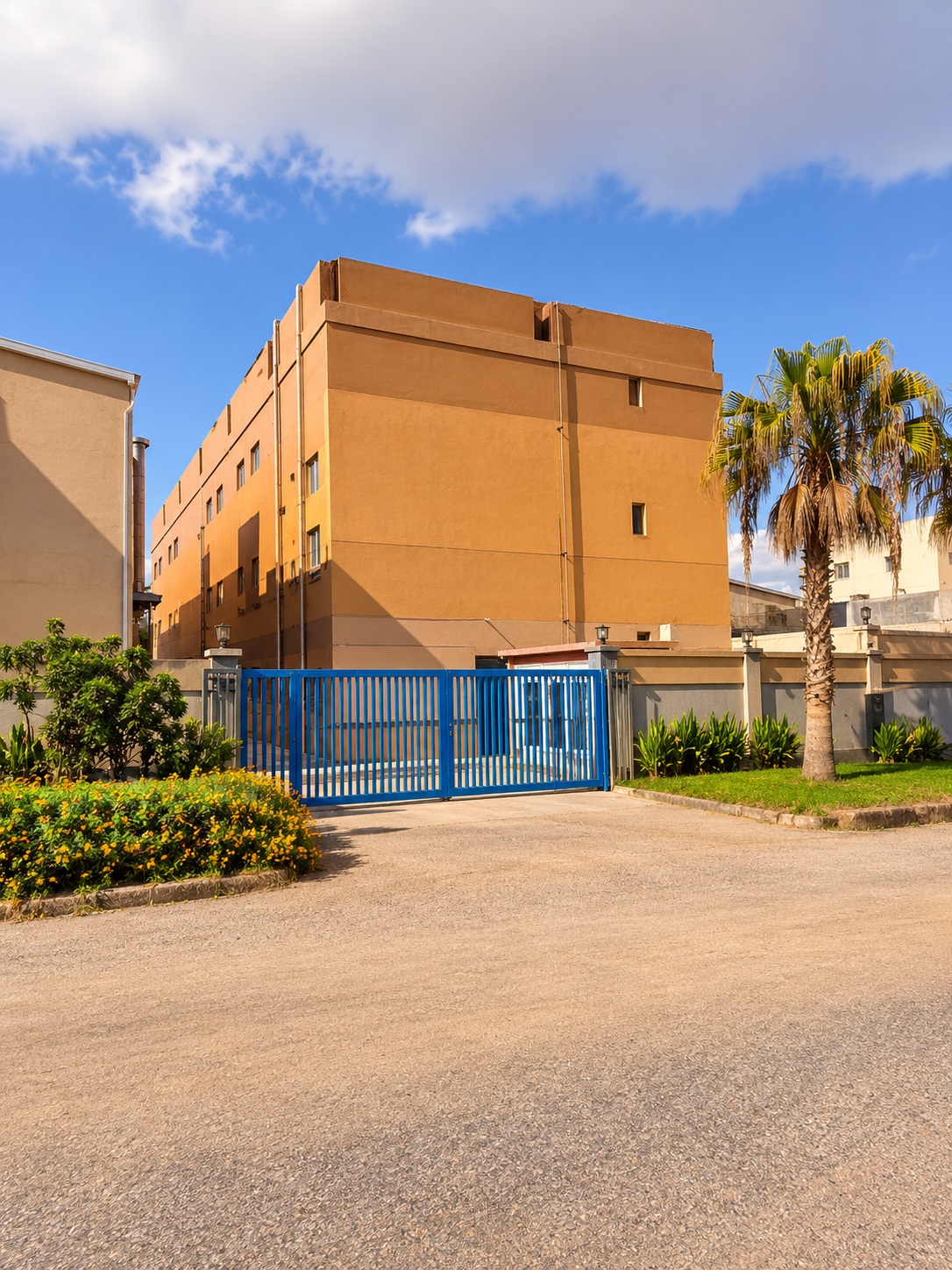 Exterior of The Kitchy District food production facility